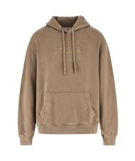 GUESS FINCH TERRY Oversize-Sweatshirt mit Tasche und Kapuze Schiefer Taupe Multi - Sweatshirts Herren - 5