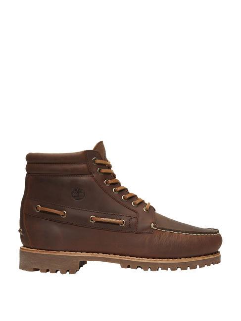 AUTHENTIC Lace Up Stiefeletten aus Leder braun - Herrenschuhe