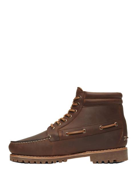 AUTHENTIC Lace Up Stiefeletten aus Leder braun - Herrenschuhe