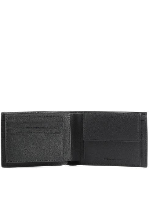 Portafoglio SCHWARZES QUADRAT, aus Leder Schwarz - Brieftaschen Herren