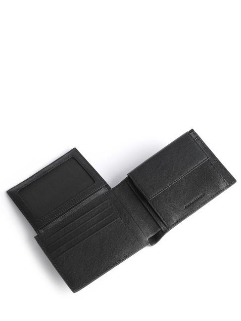 Portafoglio SCHWARZES QUADRAT, aus Leder Schwarz - Brieftaschen Herren