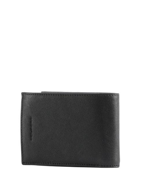 Portafoglio SCHWARZES QUADRAT, aus Leder Schwarz - Brieftaschen Herren