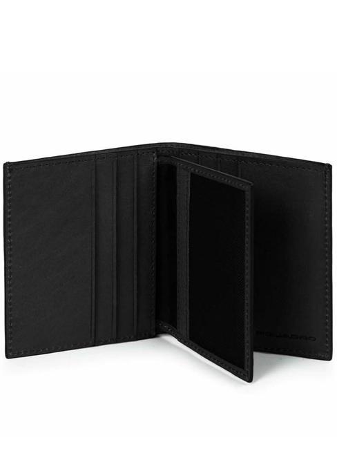 BLACK SQUARE  Vertikale Lederbrieftasche Schwarz - Brieftaschen Herren