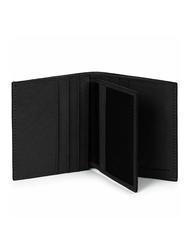 PIQUADRO BLACK SQUARE  Vertikale Lederbrieftasche Schwarz - Brieftaschen Herren - 3