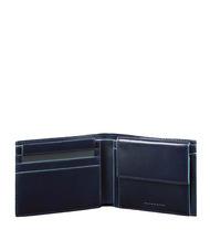 PIQUADRO BLUE SQUARE  Mittelgroße Lederbrieftasche Blau - Brieftaschen Herren - 2
