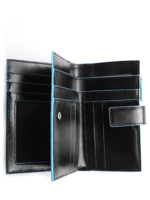 Portafoglio Linie BLUE SQUARE, aus Leder, mit Geldbörse Schwarz - Brieftaschen Damen