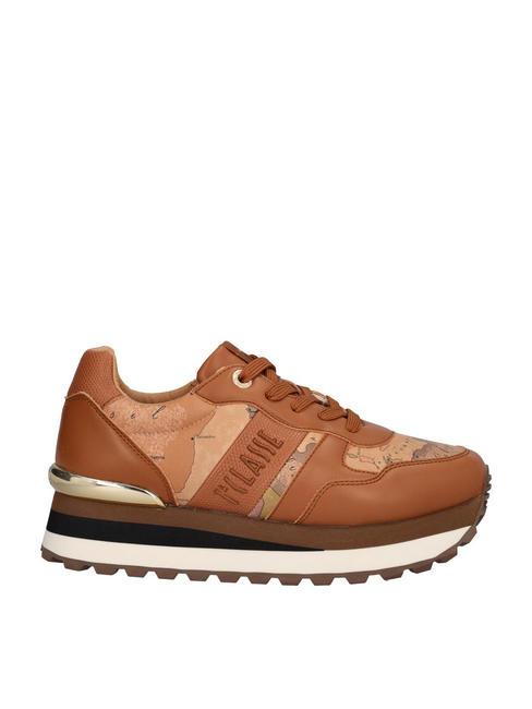 WENDY JR Turnschuhe Leder / Geobeige - Damenschuhe