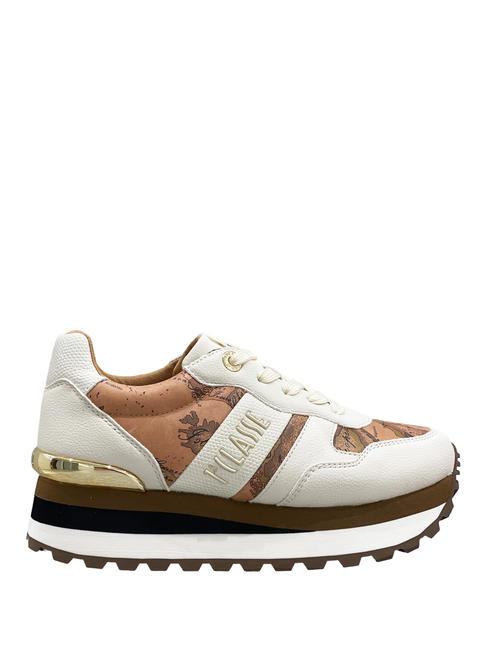 WENDY JR Turnschuhe gebrochenes Wei&szlig;/Geo-Beige - Damenschuhe