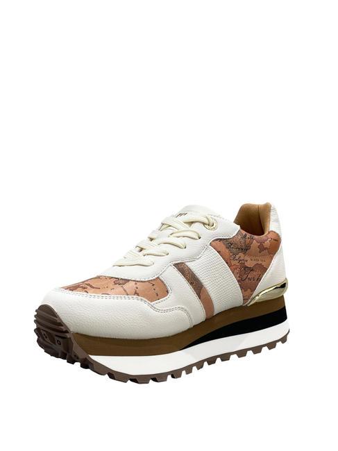 WENDY JR Turnschuhe gebrochenes Wei&szlig;/Geo-Beige - Damenschuhe