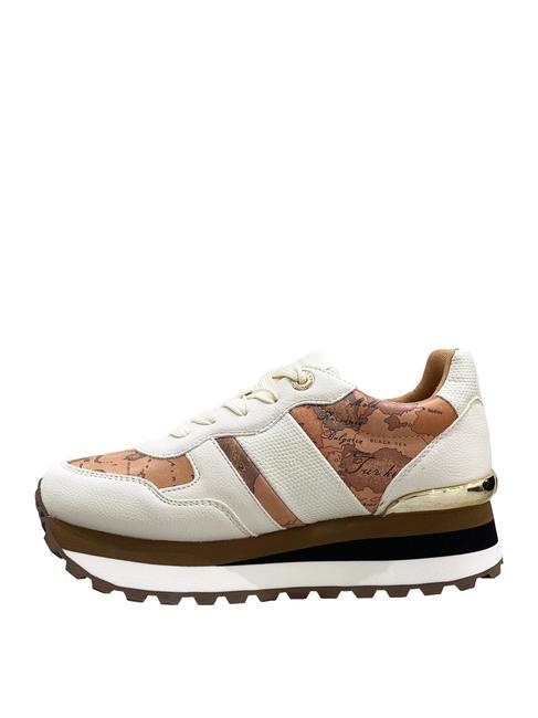 WENDY JR Turnschuhe gebrochenes Wei&szlig;/Geo-Beige - Damenschuhe