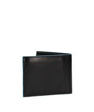 PIQUADRO BLUE SQUARE  Mittelgroße Lederbrieftasche Schwarz - Brieftaschen Herren - 3