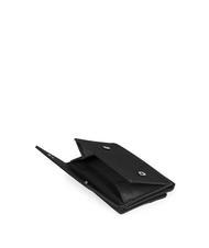 PIQUADRO P16 Geldb&ouml;rse aus Leder und Stoff CHEVRON / SCHWARZ - Brieftaschen Herren - 3