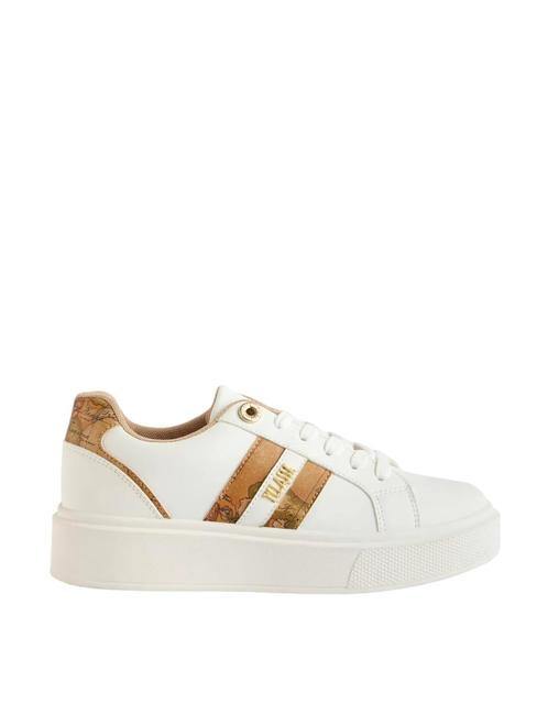 GEO METALLIC LOGO Plateau-Sneaker Wei&szlig; - Damenschuhe