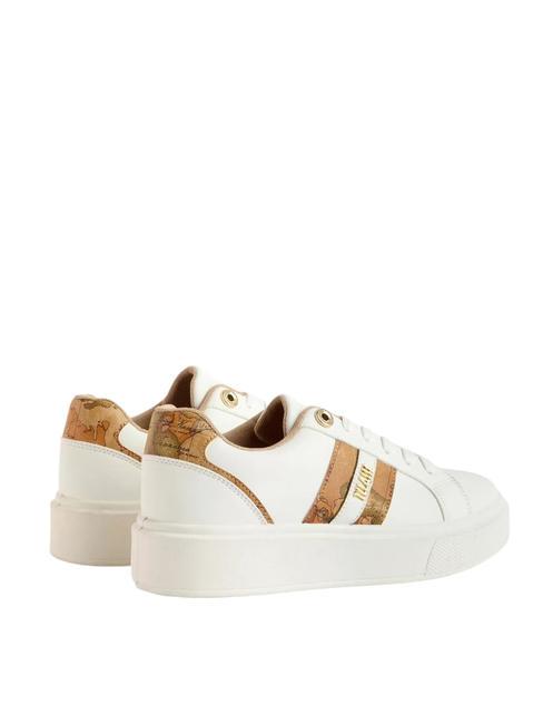 GEO METALLIC LOGO Plateau-Sneaker Wei&szlig; - Damenschuhe