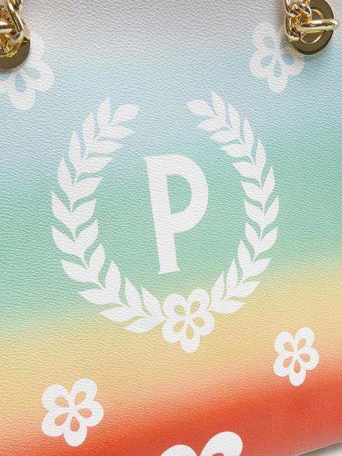 HERITAGE Einkaufstasche mit Allover-Print elfenbein / lack - Damentaschen