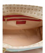 POLLINI HERITAGE Einkaufstasche mit Allover-Print elfenbein / lack - Damentaschen - 5