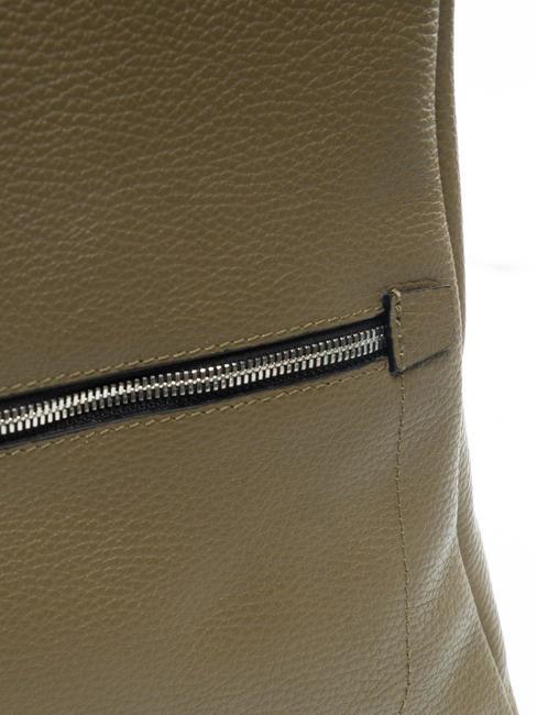 GC Rucksack aus gehämmertem Leder guamgrün - Damentaschen