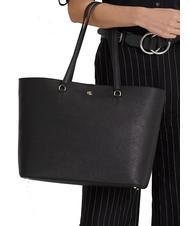 RALPH LAUREN KARLY  Gro&szlig;e Tragetasche aus Leder SCHWARZ - Damentaschen - 5