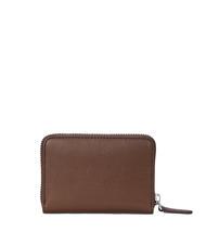 RALPH LAUREN Geldbörse zip piccolo in Haut Kleine Geldbörse aus Leder mit Reißverschluss dunkles Mahagoni - Brieftaschen Damen - 3