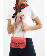 COCCINELLE NEW MARVIN TWIST Mikro-Umhängetasche aus Leder Preiselbeeren - Damentaschen - 4