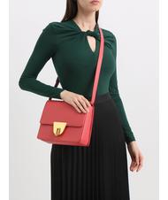 COCCINELLE NICO Kleine Umhängetasche aus Leder Preiselbeeren - Damentaschen - 4