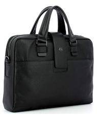 PIQUADRO ILI Aktentasche aus Leder f&uuml;r PC 14 " Schwarz - Arbeitstaschen - 3