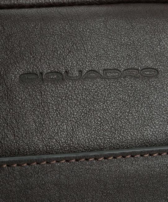 BLACK SQUARE Pilotentrolley f&uuml;r 15,6"-Laptop, aus Leder dunkelhaarig - Pilotentrolley