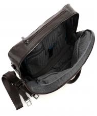 PIQUADRO BLACK SQUARE Pilotentrolley f&uuml;r 15,6"-Laptop, aus Leder dunkelhaarig - Pilotentrolley - 4