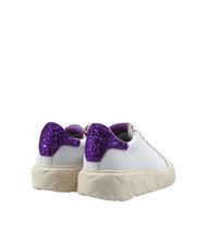 LOVE MOSCHINO HEART 45 Ledersneaker weiß/iris - Damenschuhe - 4