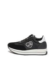 LOVE MOSCHINO RUN 40 Sneakers mit Glitzereinsätzen - Damenschuhe