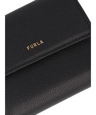FURLA GOCCIA Mittelgroße Brieftasche aus Leder Schwarz - Brieftaschen Damen - 4