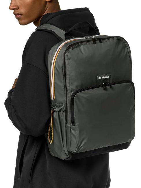 GIZY Nylonrucksack für 15-Zoll-Laptop grün schwärzlich - PC-Rucksäcke