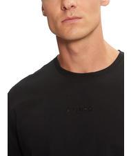 GUESS PIMA Baumwoll-T-Shirt mit gesticktem Logo jetbla - Herren-T-Shirts - 4