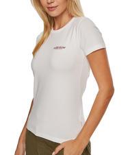 GUESS JEANS SLIM AMERICA Slim-Fit-T-Shirt purweiß - T-Shirts und Tops für Damen - 3