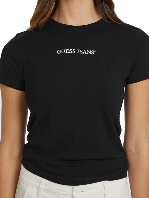 SLIM LOGO Slim-Fit-Stretch-T-Shirt jetbla - T-Shirts und Tops f&uuml;r Damen