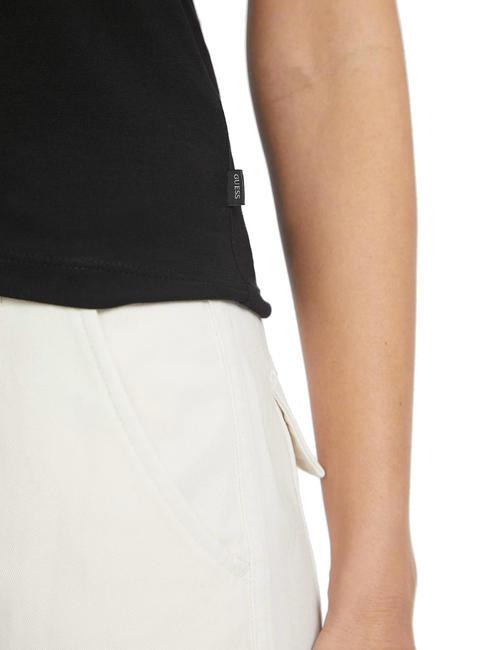 SLIM LOGO Slim-Fit-Stretch-T-Shirt jetbla - T-Shirts und Tops f&uuml;r Damen