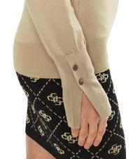 GUESS Pullover girocollo Pullover mit Rundhalsausschnitt Travertinsand - Damenpullover - 3