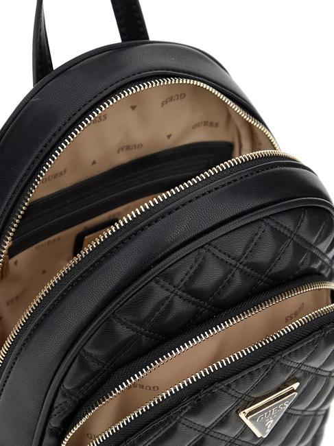 GIULLY Gesteppter Rucksack mit 2 Fächern SCHWARZ - Damentaschen