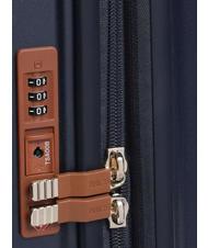 BRIC’S BELLAGIO Erweiterbarer Kabinentrolley mit PC und USB-Anschluss blau / Leder - Handgepäck - 6