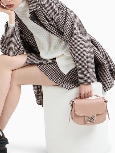 A|X BUCKLE Mini-Rundtasche mit Schultergurt Milchpunsch - Damentaschen