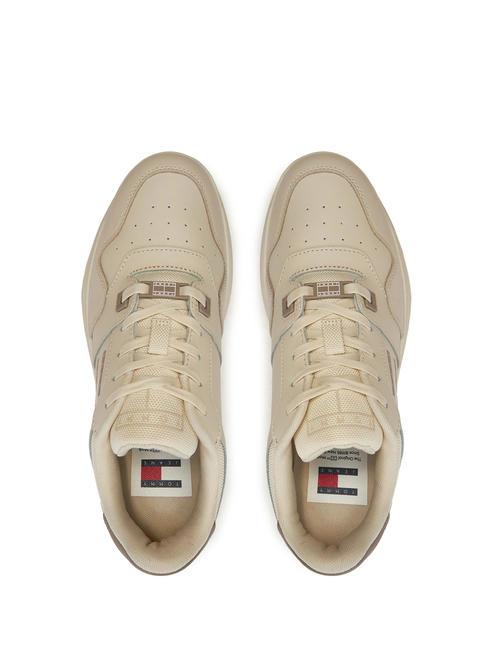 TOMMY JEANS RETRO BASKET  Hohe Turnschuhe Zeitungspapier - Damenschuhe