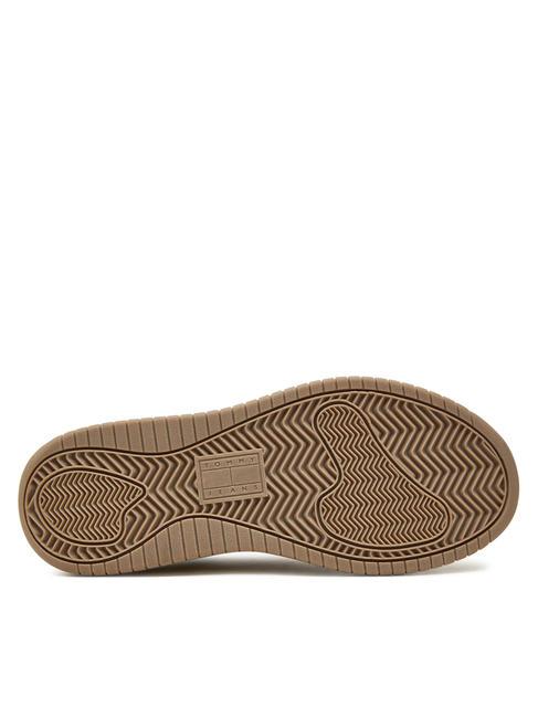 TOMMY JEANS RETRO BASKET  Hohe Turnschuhe Zeitungspapier - Damenschuhe