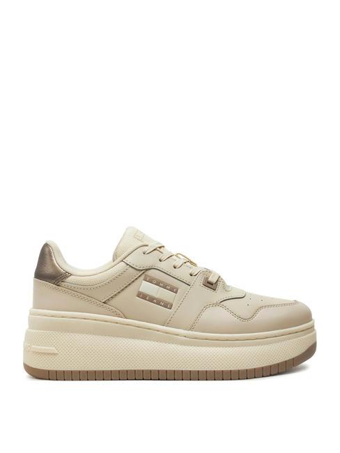 TOMMY JEANS RETRO BASKET  Hohe Turnschuhe Zeitungspapier - Damenschuhe