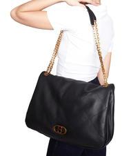 TOSCA BLU CHAMONIX Große Umhängetasche aus Leder Schwarz - Damentaschen - 3