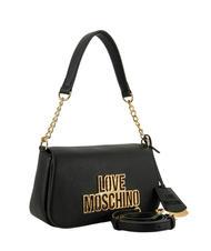 LOVE MOSCHINO METALLIC LOGO Umh&auml;ngetasche mit Schultergurt Schwarz - Damentaschen - 2