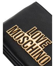 LOVE MOSCHINO METALLIC LOGO Umhängetasche Schwarz - Damentaschen - 3
