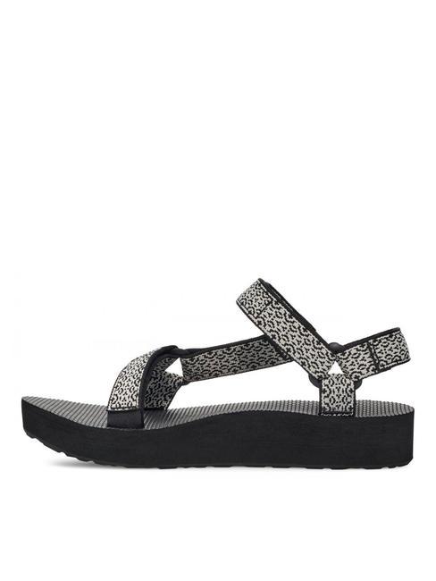 MIDFORM UNIVERSAL Sandale Boho wei&szlig;/schwarz - Damenschuhe
