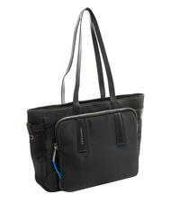 PIQUADRO RYAN 14 "PC-Shopper aus recyceltem Stoff Schwarz - Damentaschen - 2