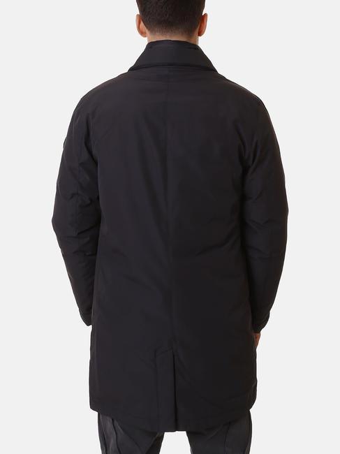 FRAMEWORK Lange wattierte Jacke mit Latz f Schwarz - Herrenjacken