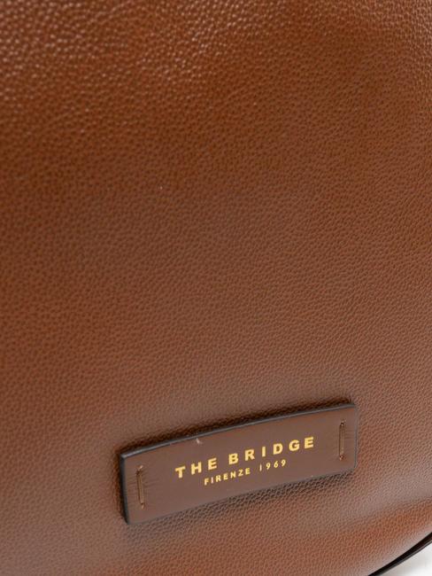 DOMITILLA  Schulter-Shopper aus Leder BRAUN - Damentaschen